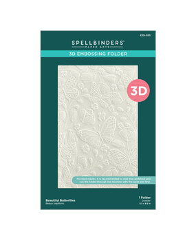 Spellbinders Beautiful Butterflies 3D Embossing Folder (E3D-055) Spellbinders Beautiful Butterflies 3D Embossing Folder (E3D-055)