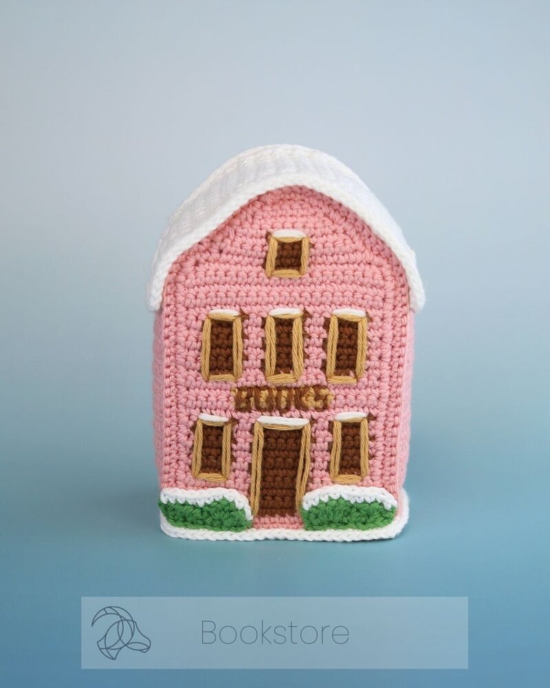 Hardicraft Christmas Village Bookshop Crochet Kit (HC-40CK163) Hardicraft Christmas Village Bookshop Crochet Kit (HC-40CK163)