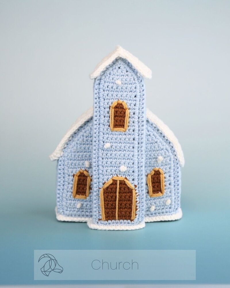 Hardicraft Christmas Village Church Crochet Kit (HC-40CK162) Hardicraft Christmas Village Church Crochet Kit (HC-40CK162)