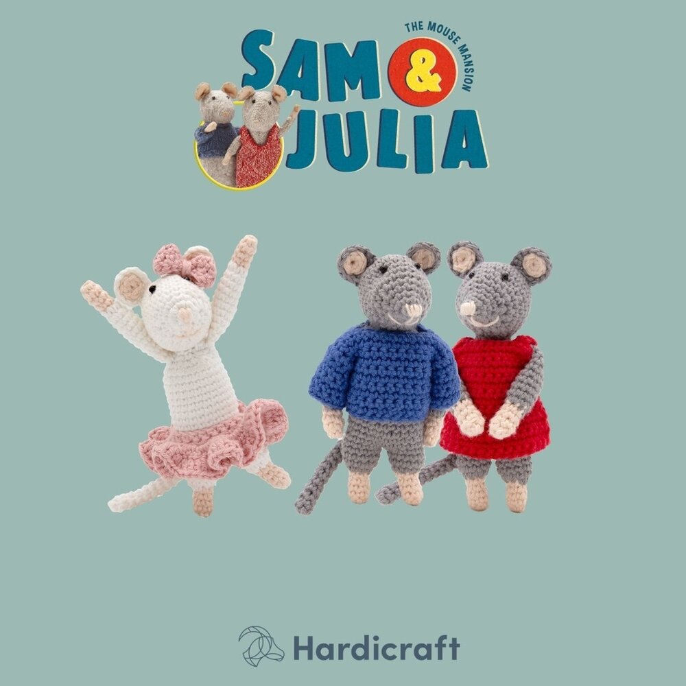Hardicraft Sam & Julia Sam Mouse Crochet Kit (HC-43SJ001)