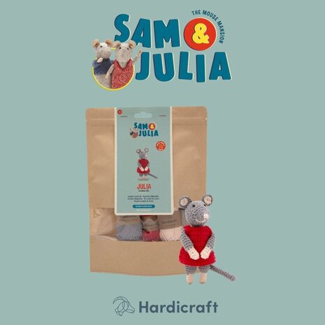 Hardicraft Sam & Julia Julia Mouse Crochet Kit (HC-43SJ002) Hardicraft Sam & Julia Julia Mouse Crochet Kit (HC-43SJ002)