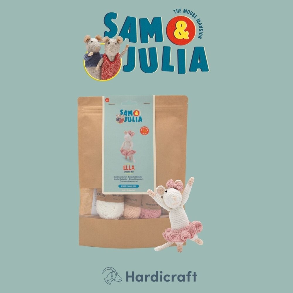 Hardicraft Sam & Julia Ella Mouse Crochet Kit (HC-43SJ003) Hardicraft Sam & Julia Ella Mouse Crochet Kit (HC-43SJ003)