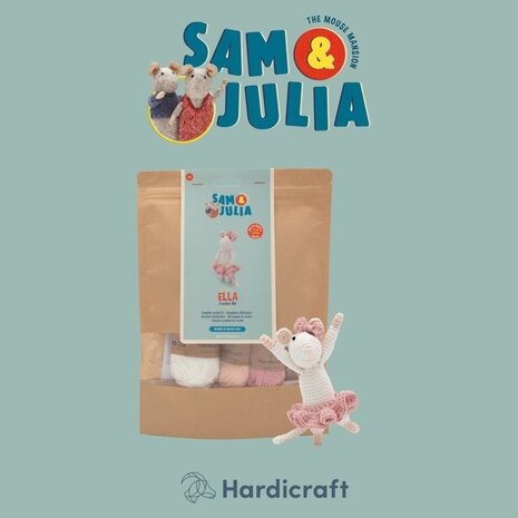 Hardicraft Sam & Julia Ella Mouse Crochet Kit (HC-43SJ003) Hardicraft Sam & Julia Ella Mouse Crochet Kit (HC-43SJ003)