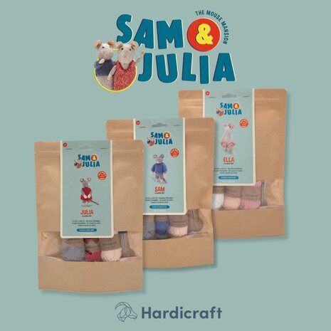 Hardicraft Sam & Julia Ella Mouse Crochet Kit (HC-43SJ003) Hardicraft Sam & Julia Ella Mouse Crochet Kit (HC-43SJ003)