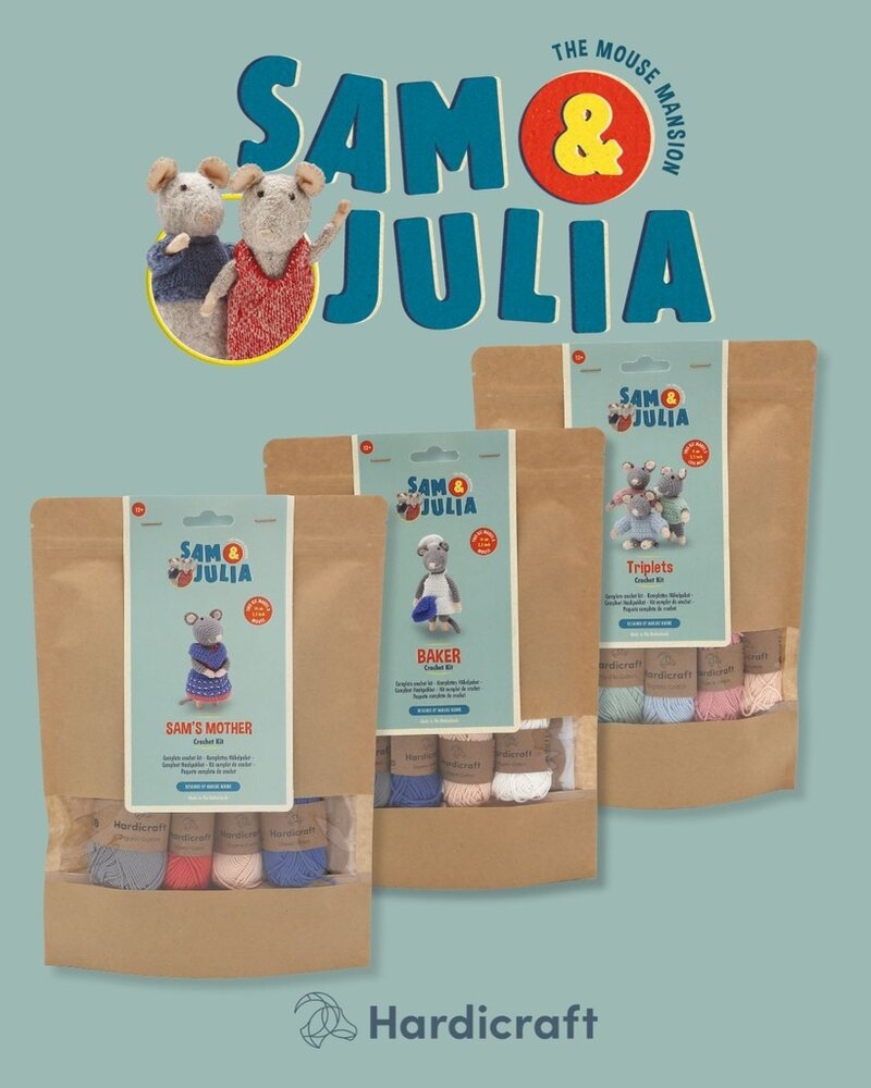 Hardicraft Sam & Julia Triplets Crochet Kit (HC-43SJ004) Hardicraft Sam & Julia Triplets Crochet Kit (HC-43SJ004)