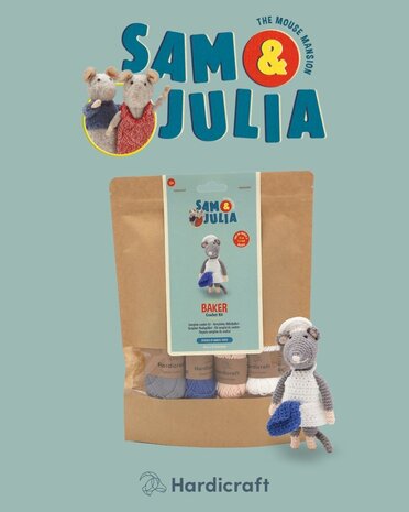 Hardicraft Sam & Julia Baker Mouse Crochet Kit (HC-43SJ005)