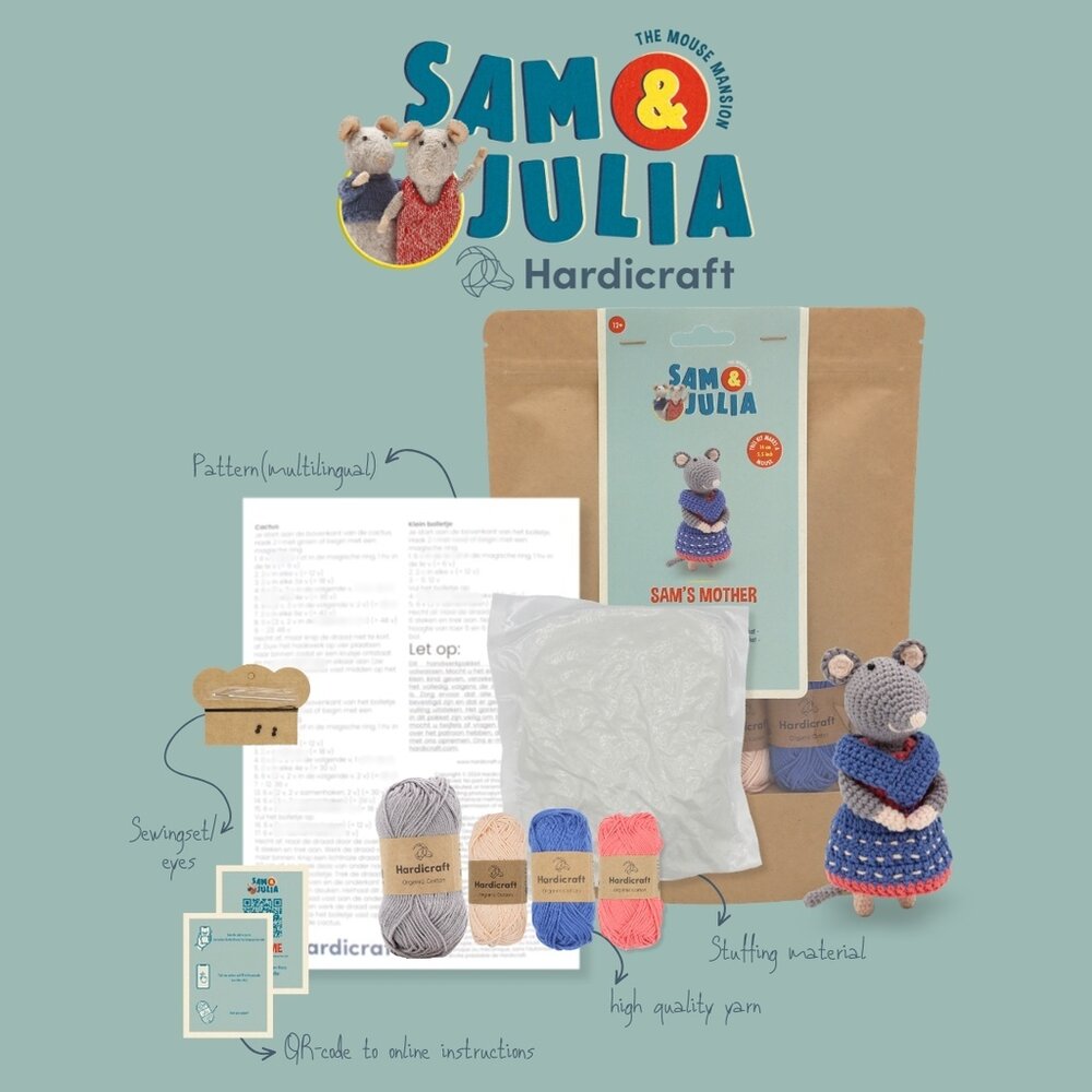 Hardicraft Sam & Julia Sam's Mother Crochet Kit (HC-43SJ006)