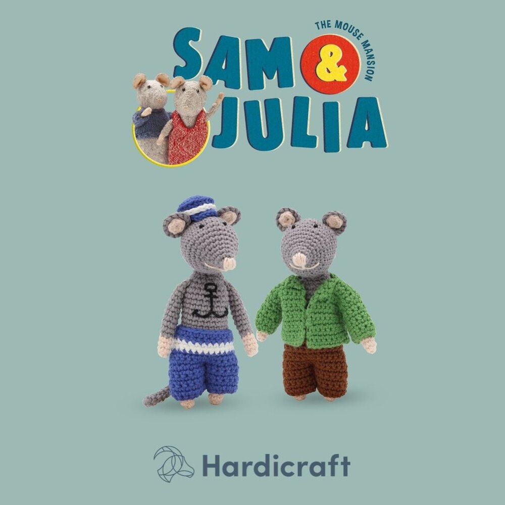 Hardicraft Sam & Julia Grandpa Sailor Mouse Crochet Kit (HC-43SJ008) Hardicraft Sam & Julia Grandpa Sailor Mouse Crochet Kit (HC-43SJ008)