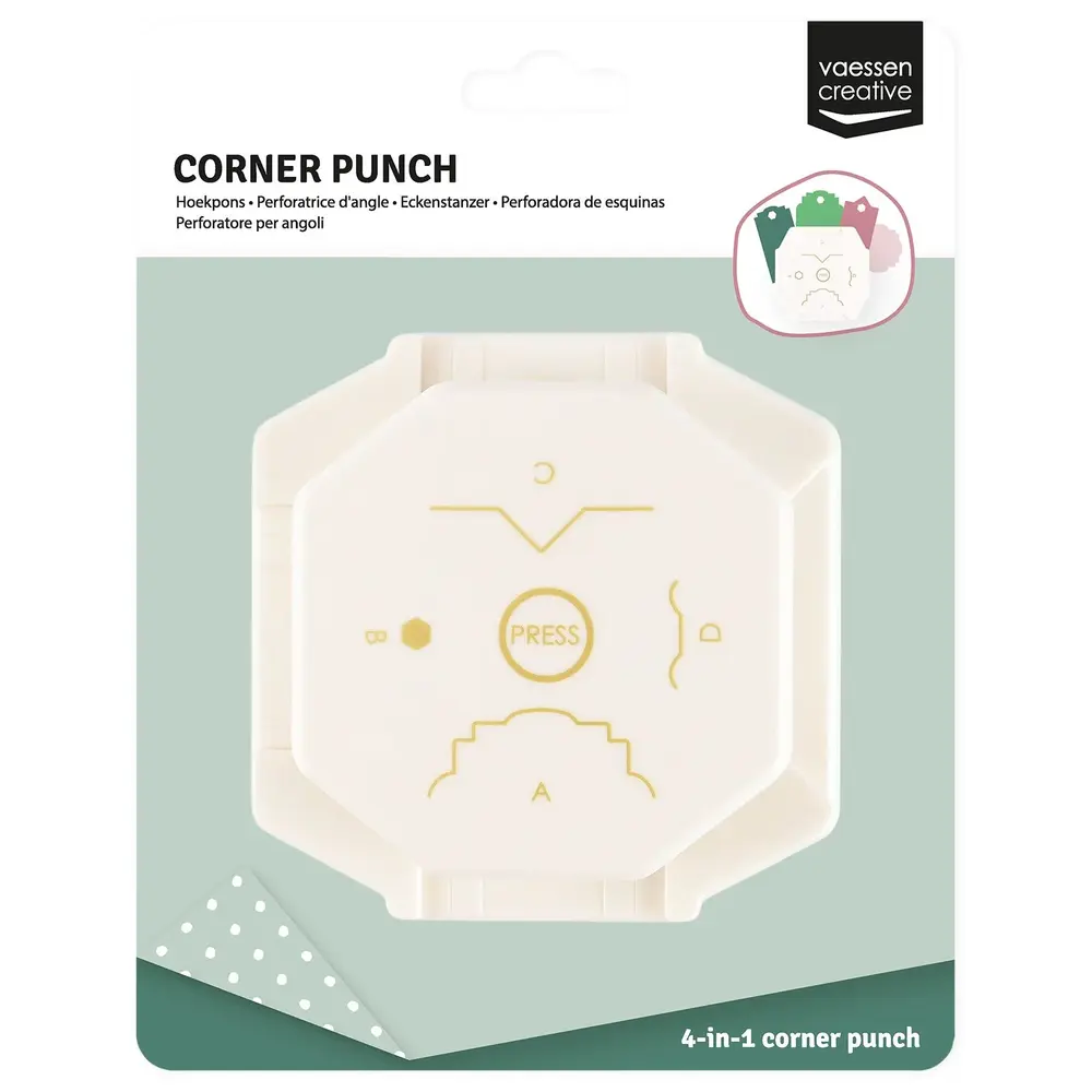 Vaessen Creative 4 in 1 Hoekpons Hexagon Labels (2137-139) Vaessen Creative 4 in 1 Hoekpons Hexagon Labels (2137-139)