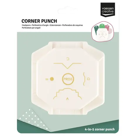 Vaessen Creative 4 in 1 Hoekpons Hexagon Labels (2137-139) Vaessen Creative 4 in 1 Hoekpons Hexagon Labels (2137-139)