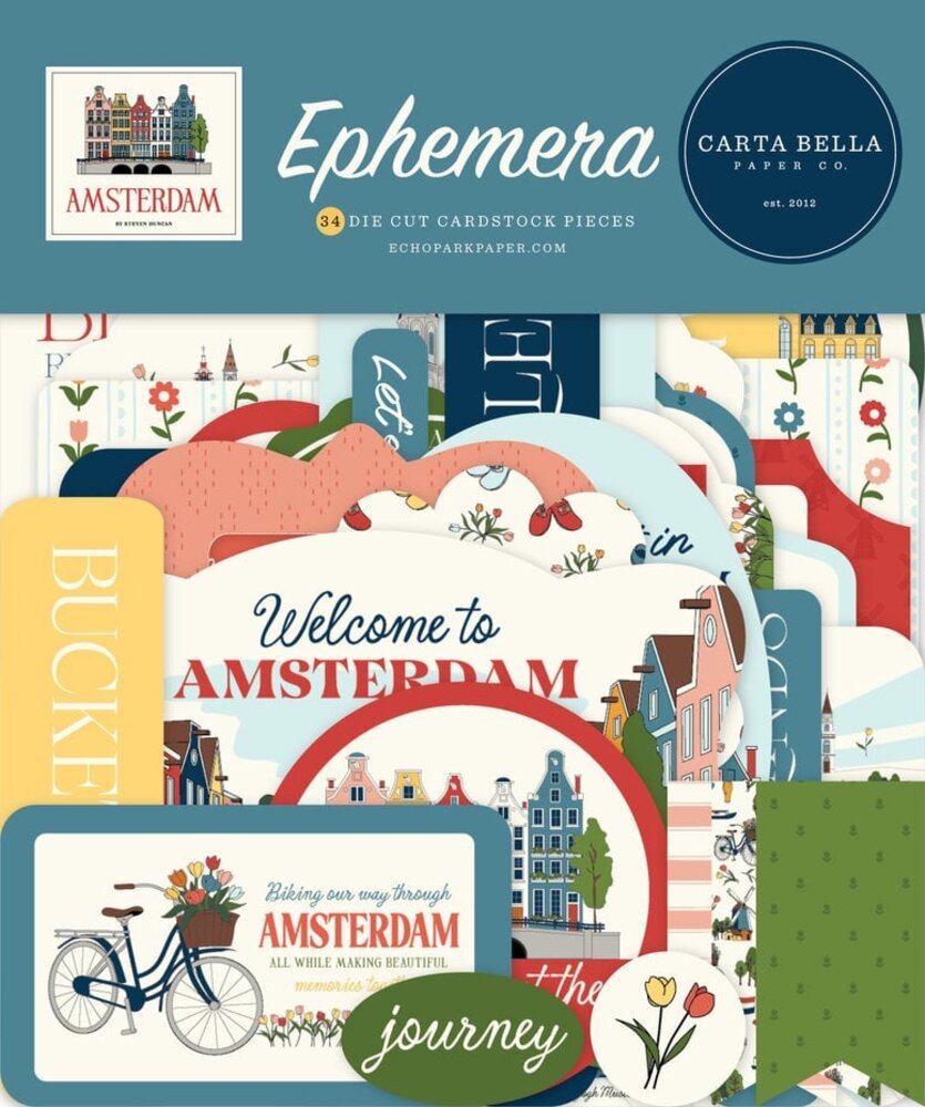 Carta Bella Amsterdam Ephemera (CBAD544024) Carta Bella Amsterdam Ephemera (CBAD544024)