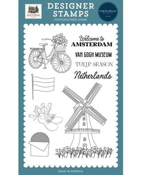 Carta Bella Amsterdam Clear Stamps Windmill (CBAD544040) Carta Bella Amsterdam Clear Stamps Windmill (CBAD544040)