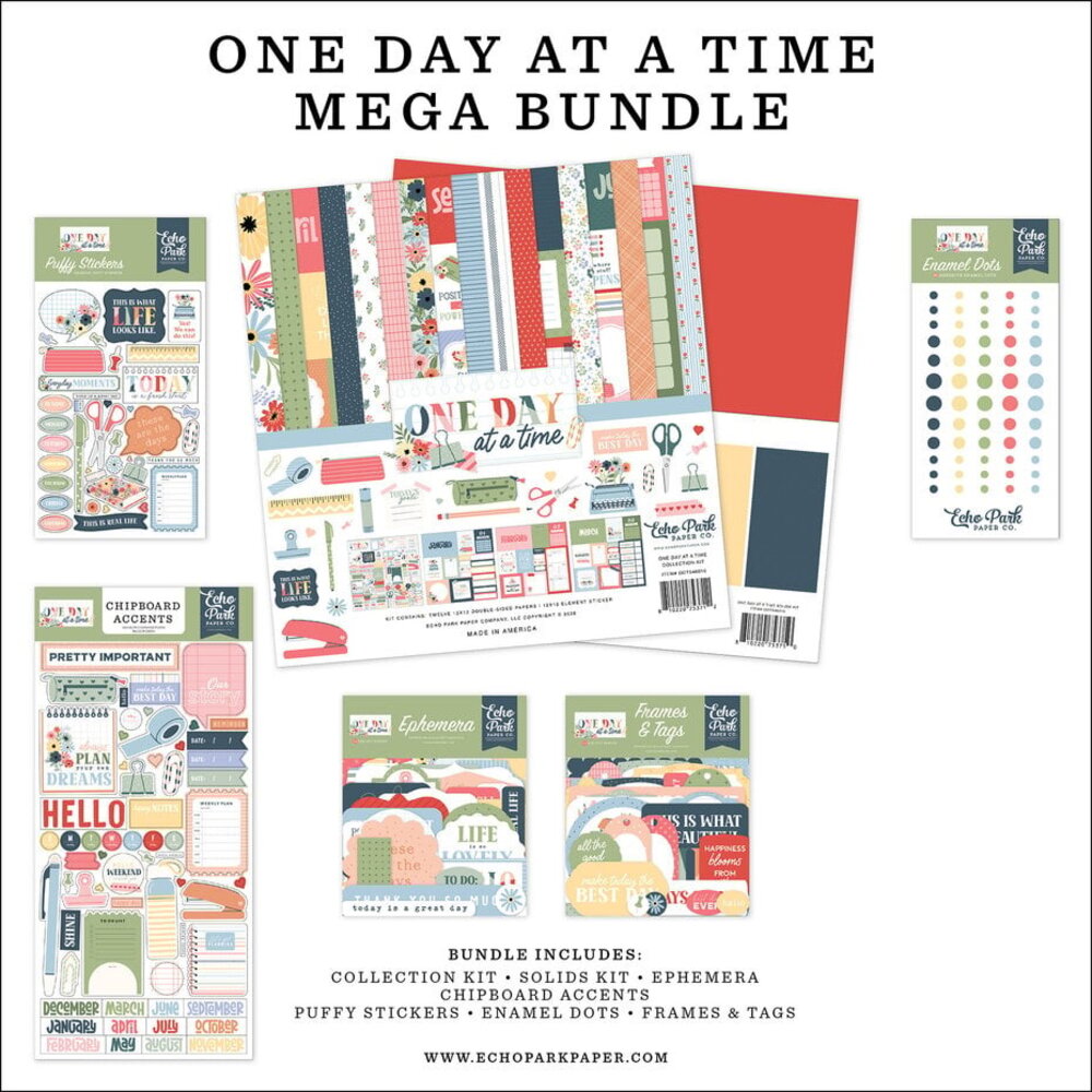 Echo Park One Day At A Time 12x12 Inch Mega Bundle (ODT546050) Echo Park One Day At A Time 12x12 Inch Mega Bundle (ODT546050)