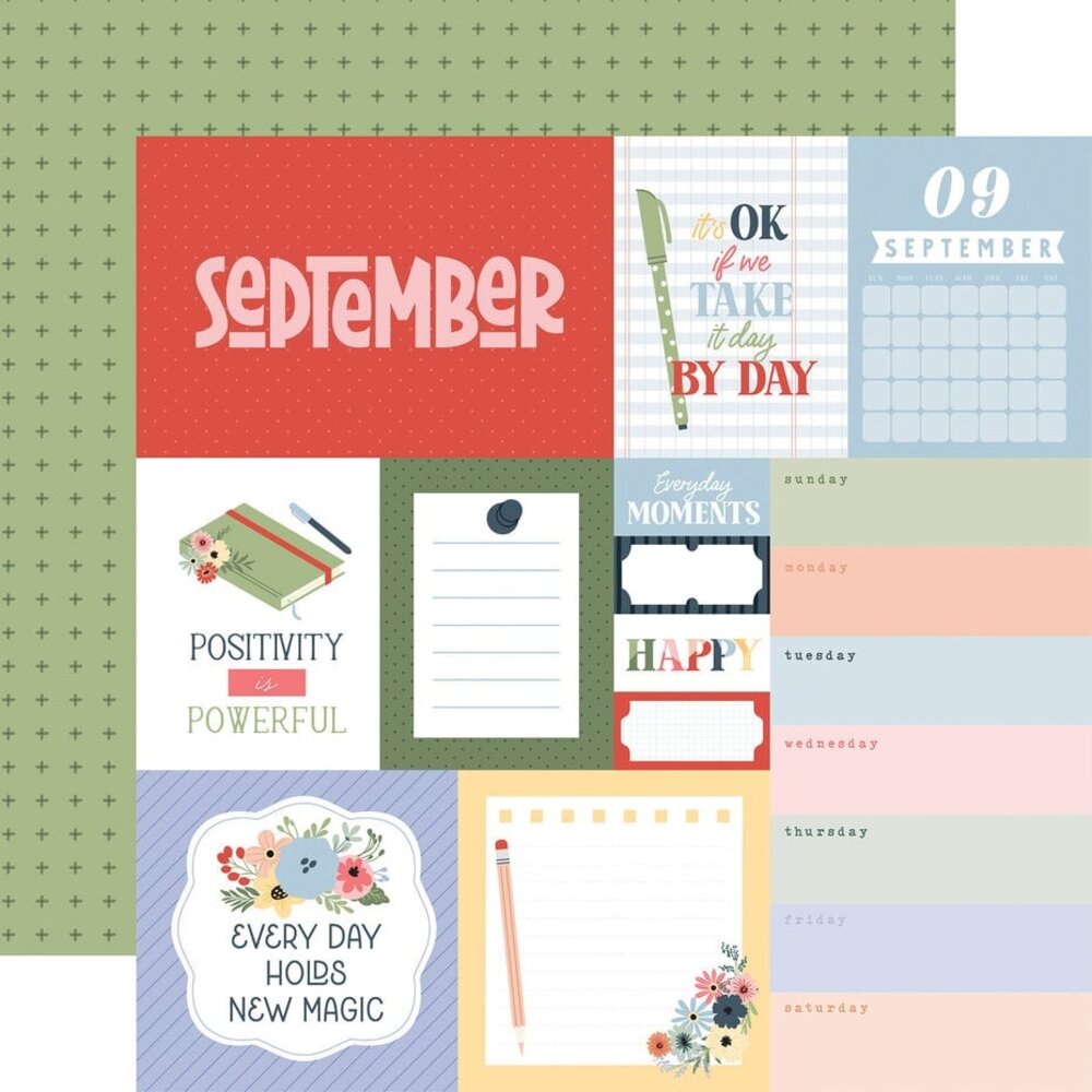 Echo Park One Day At A Time 12x12 Inch Collection Kit (ODT546016)