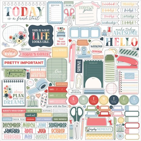 Echo Park One Day At A Time 12x12 Inch Collection Kit (ODT546016)