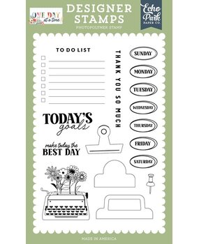 Echo Park One Day At A Time Clear Stamps Set To Do List (ODT546043)