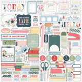 Echo Park One Day At A Time 12x12 Inch Element Sticker (ODT546014)