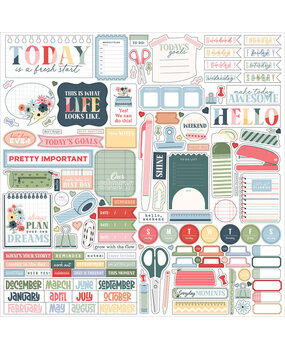 Echo Park One Day At A Time 12x12 Inch Element Sticker (ODT546014) Echo Park One Day At A Time 12x12 Inch Element Sticker (ODT546014)