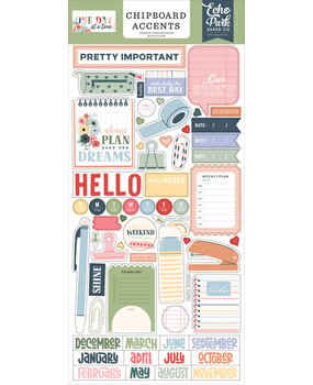 Echo Park One Day At A Time 6x13 Inch Chipboard Accents (ODT546021) Echo Park One Day At A Time 6x13 Inch Chipboard Accents (ODT546021)