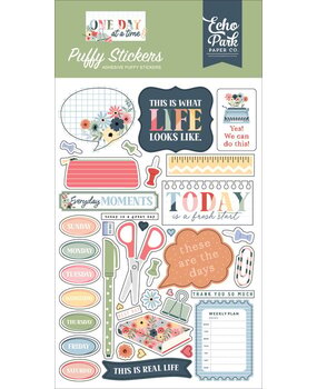 Echo Park One Day At A Time Puffy Stickers (ODT546066) Echo Park One Day At A Time Puffy Stickers (ODT546066)