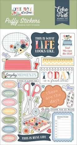Echo Park One Day At A Time Puffy Stickers (ODT546066) Echo Park One Day At A Time Puffy Stickers (ODT546066)