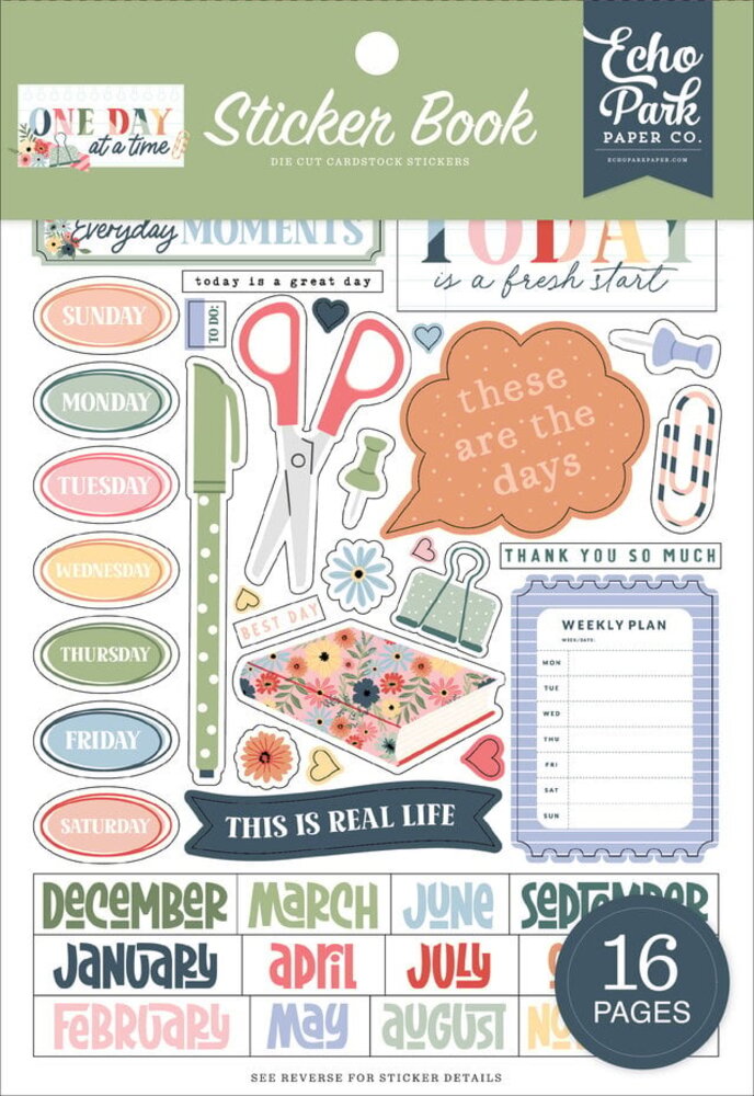 Echo Park One Day At A Time Sticker Book (ODT546029)