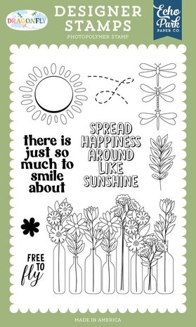 Echo Park Dragonfly Clear Stamps Set Free To Fly (DGF547047) Echo Park Dragonfly Clear Stamps Set Free To Fly (DGF547047)