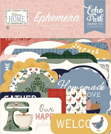 Echo Park Welcome Home Ephemera (WH548024) Echo Park Welcome Home Ephemera (WH548024)