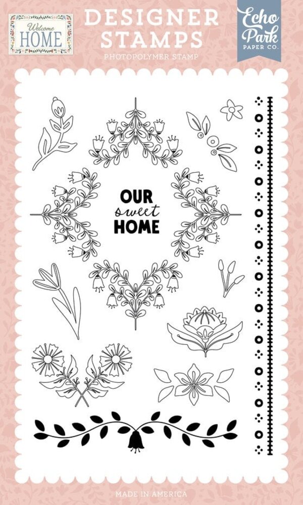 Echo Park Welcome Home Clear Stamps Set Our Sweet Home (WH548042) Echo Park Welcome Home Clear Stamps Set Our Sweet Home (WH548042)