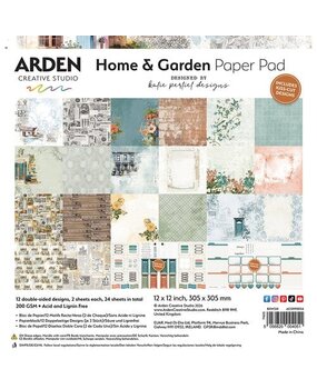 Arden Creative Studio PRE-ORDER Home & Garden 12x12 Inch Paper Pad (ACSPP0034)