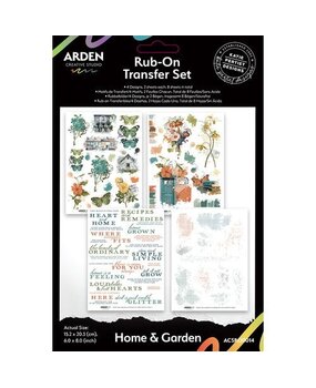 Arden Creative Studio PRE-ORDER Home & Garden 6x8 Inch Rub-On Transfer Set (ACSRO0014)