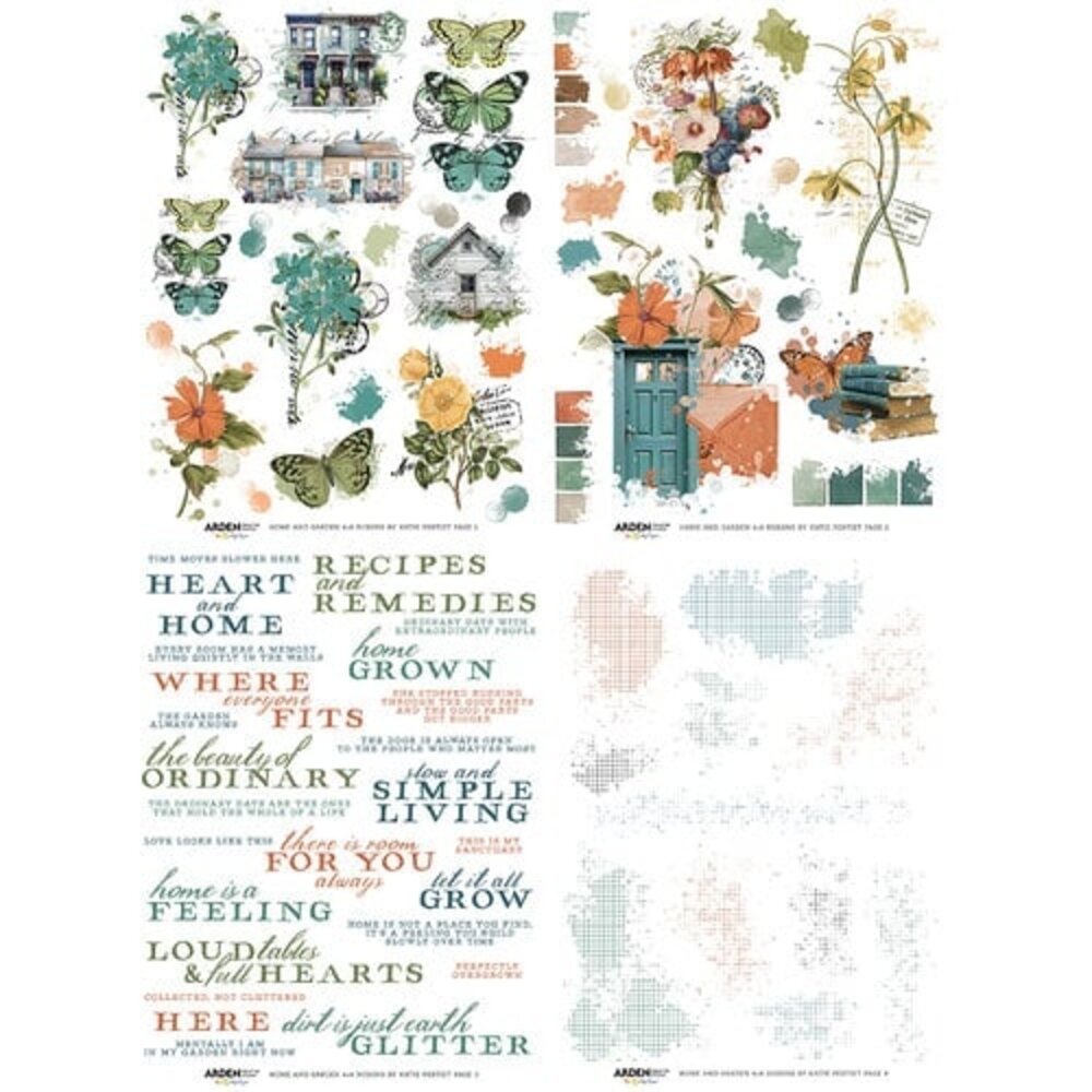 Arden Creative Studio PRE-ORDER Home & Garden 6x8 Inch Rub-On Transfer Set (ACSRO0014) Arden Creative Studio PRE-ORDER Home & Garden 6x8 Inch Rub-On Transfer Set (ACSRO0014)