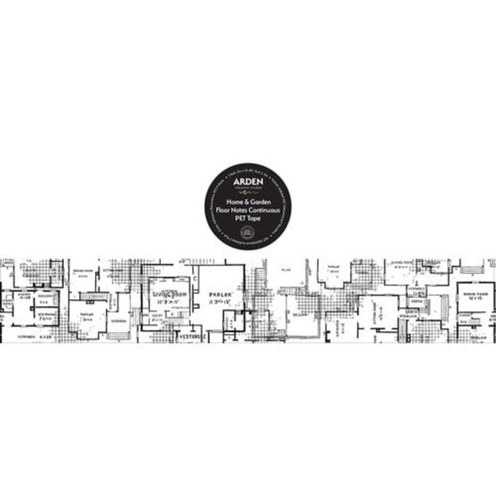 Arden Creative Studio PRE-ORDER Home & Garden Floor Notes Continuous Kiss-Cut PET Tape (ACSCT0011) Arden Creative Studio PRE-ORDER Home & Garden Floor Notes Continuous Kiss-Cut PET Tape (ACSCT0011)