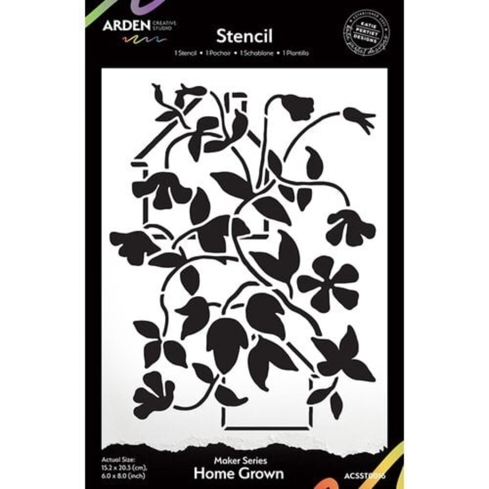 Arden Creative Studio PRE-ORDER Home & Garden 6x8 Inch Stencil Home Grown (ACSST0016) Arden Creative Studio PRE-ORDER Home & Garden 6x8 Inch Stencil Home Grown (ACSST0016)