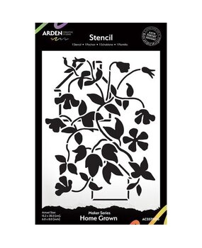 Arden Creative Studio PRE-ORDER Home & Garden 6x8 Inch Stencil Home Grown (ACSST0016)