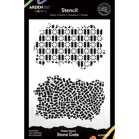 Arden Creative Studio PRE-ORDER Home & Garden 6x8 Inch Stencil Stone Gate (ACSST0017) Arden Creative Studio PRE-ORDER Home & Garden 6x8 Inch Stencil Stone Gate (ACSST0017)
