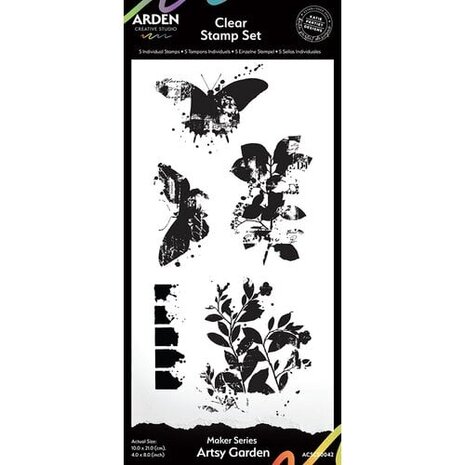 Arden Creative Studio PRE-ORDER Home & Garden 4x8 Inch Clear Stamp Set Artsy Garden (ACSCS0042) Arden Creative Studio PRE-ORDER Home & Garden 4x8 Inch Clear Stamp Set Artsy Garden (ACSCS0042)