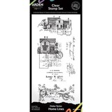 Arden Creative Studio PRE-ORDER Home & Garden 4x8 Inch Clear Stamp Set Home Lines (ACSCS0044)