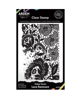 Arden Creative Studio PRE-ORDER Home & Garden 4x6 Inch Clear Stamp Set Lace Remnant (ACSCS0045)