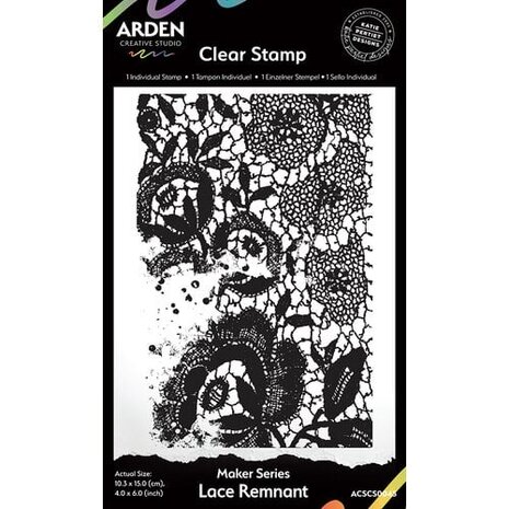 Arden Creative Studio PRE-ORDER Home & Garden 4x6 Inch Clear Stamp Set Lace Remnant (ACSCS0045) Arden Creative Studio PRE-ORDER Home & Garden 4x6 Inch Clear Stamp Set Lace Remnant (ACSCS0045)