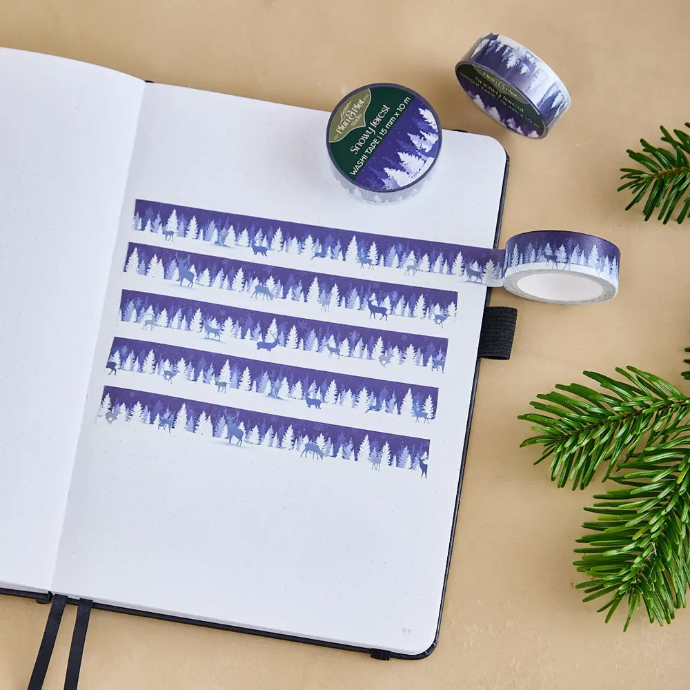 Plan & Plot Studio Snowy Forest Washi Tape 15mm (WT115)