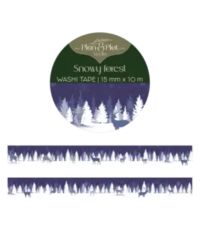 Plan & Plot Studio Snowy Forest Washi Tape 15mm (WT115)
