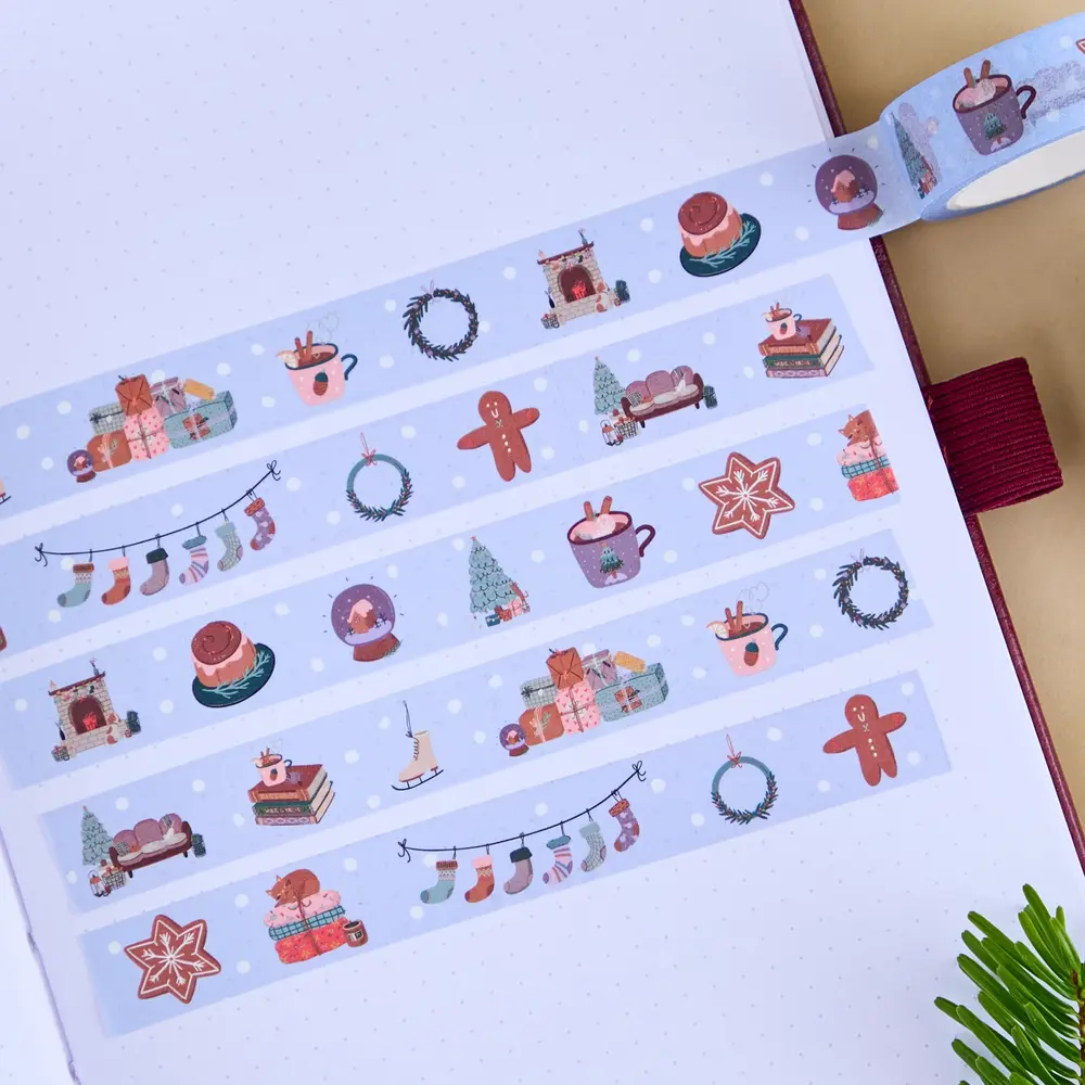 Plan & Plot Studio Cozy December Washi Tape 15mm (WT164)