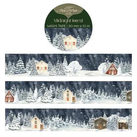 Plan & Plot Studio Midnight Forest Washi Tape 30mm (WT165)