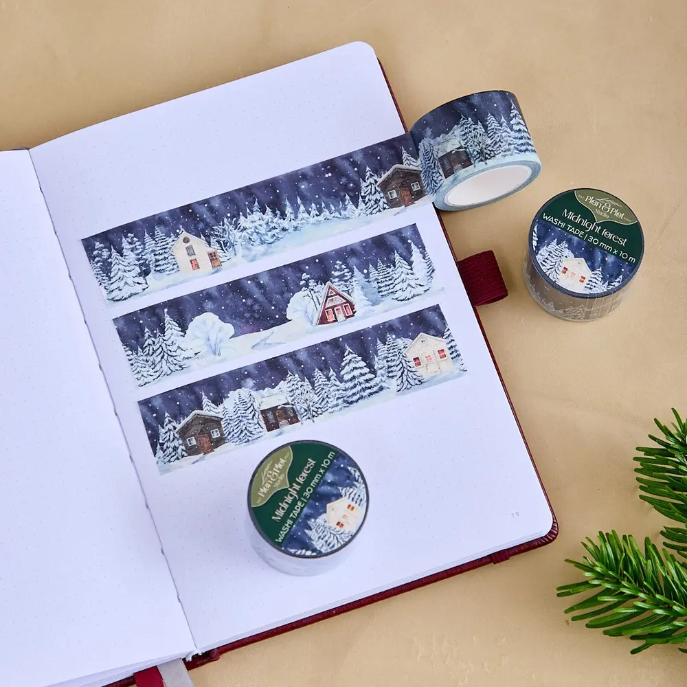 Plan & Plot Studio Midnight Forest Washi Tape 30mm (WT165)