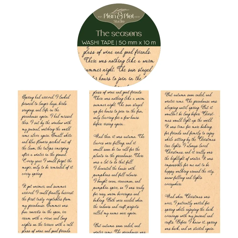 Plan & Plot Studio The Seasons Washi Tape 50mm (WT162)