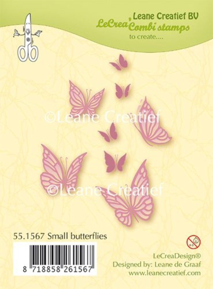 Leane Creatief Small Butterflies Clear Stamps (55.1567)