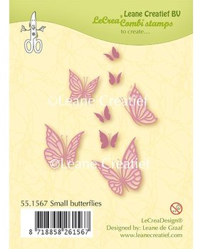 Leane Creatief Small Butterflies Clear Stamps (55.1567)