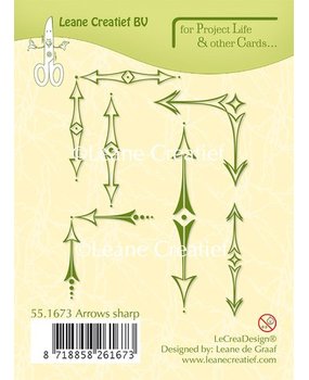 Leane Creatief Project Life & Cards Arrows Sharp Clear Stamps (55.1673)