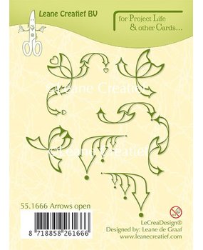 Leane Creatief Project Life & Cards Arrows Open Clear Stamps (55.1666)